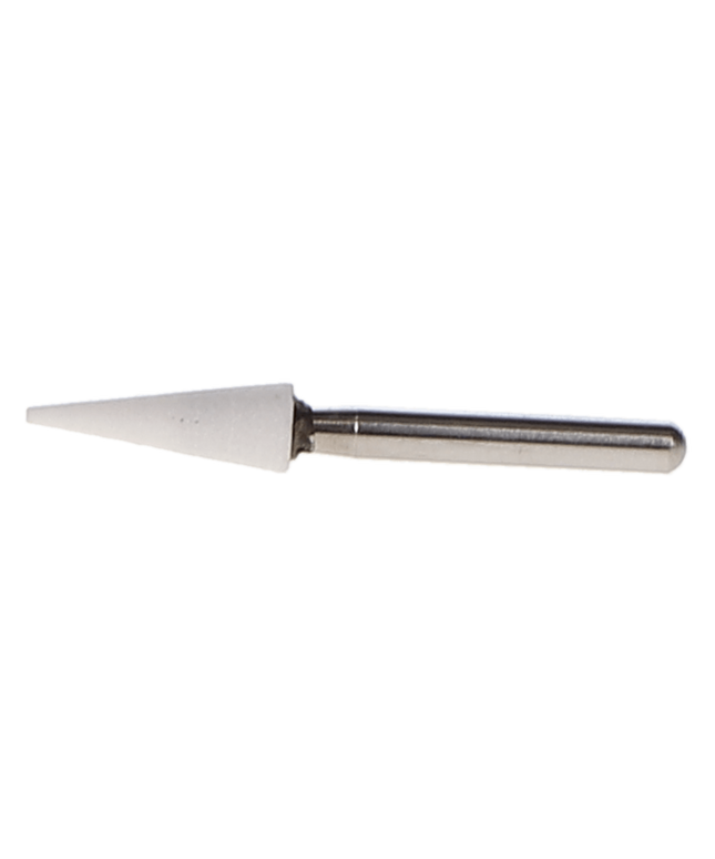 HSB - CN1 FG White Mounted Stone, 12/Pk. Pointed cone/christmas tree (equiv Shofu 0241)
