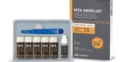 Angelus - MTA Angelus White 5g Reparative Cement: 5 x 1g. Vials, 3ml Distilled Water