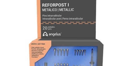 Angelus - Reforpost Stainless Steel Intraradicular Posts. Metallic Mini Kit: 20 units