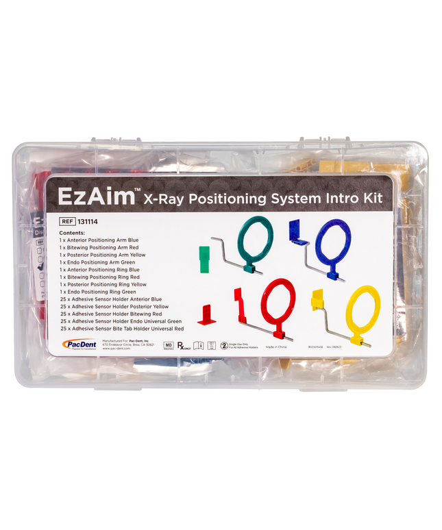 Pac-Dent - Ezaim X-Ray Positioning System Intro Kit. Includes: 4 X Positioning Arms