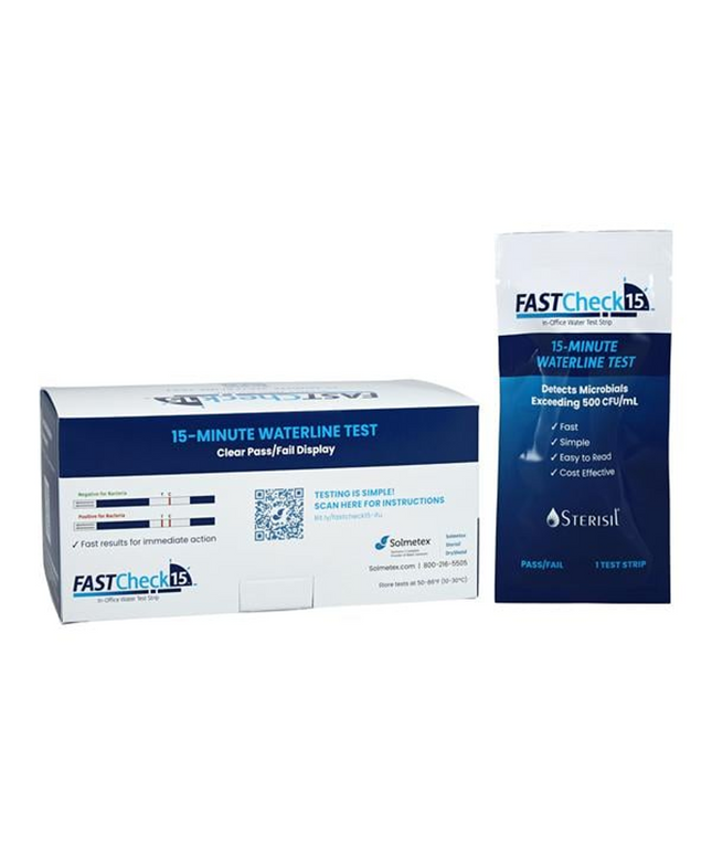 Sterisil? FastCheck 15? In-Office Water Test Strip - Pack of 6
