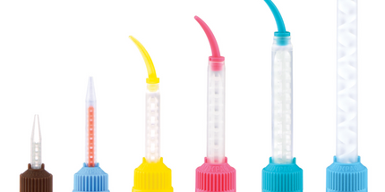 Pac-Dent - T-Mixer HP Mixing Tips, Blue/Orange inside 50/Pk