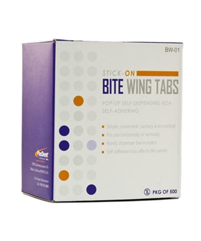 Pac-Dent - Bite Wing Tabs, Stick-On, 500/Bx