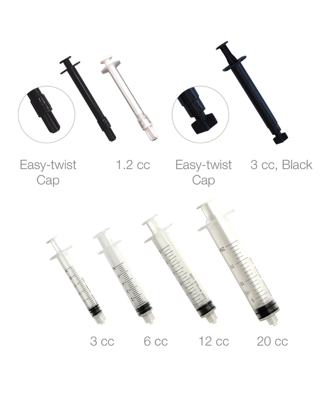 Pac-Dent - Luer-Lock Endo Irrigation Syringes, 12 cc, disposable, Non-Sterile