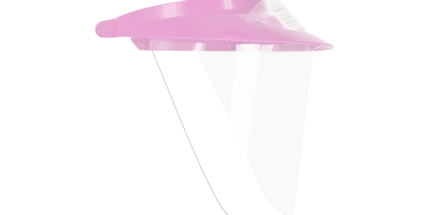 Pac-Dent - iVisor Visor and Shield Kit with Pink Visor. Contains:1 Visor and 3 Shields