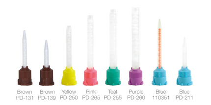 Pac-Dent - C&B Prompt Blue Mixing Tips for Temporary Crown and Bridge Material, Package