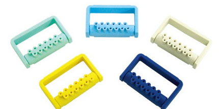 Pac-Dent - Bur Bocks, Plastic Bur Caddy, 12-Hole, FG, Green