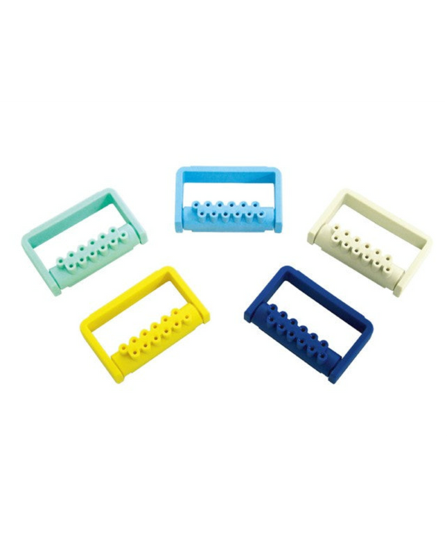 Pac-Dent - Bur Bocks, Plastic Bur Caddy, 12-Hole, FG, Yellow