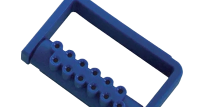 Pac-Dent - Bur Bocks, Plastic Bur Caddy, 12-Hole, FG, Navy Blue