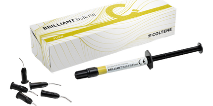 Coltene - BRILLIANT Bulk Fill Flow Multi-shade 4mm Bulk Composite, Syringe (1) 2.3 g and (11) Application Needles