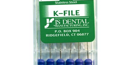 Js Dental K-Files #10 21Mm, Package Of 6