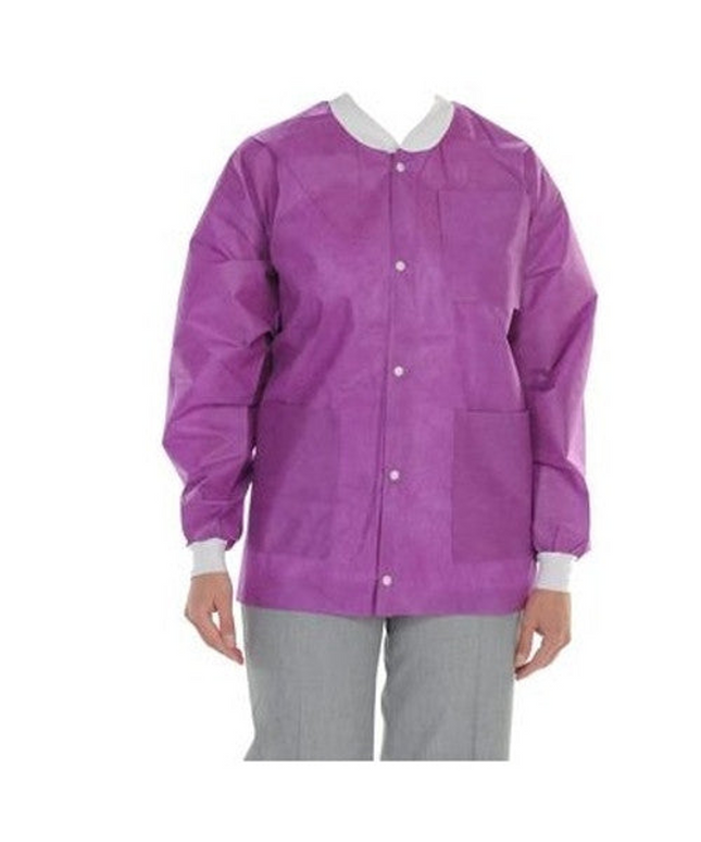ValuMax - Extrasafe Jackets Plum Large, Pack Of 10
