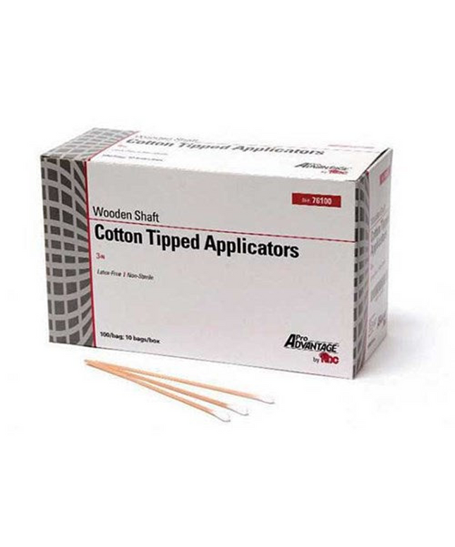 ProAdvantage - 3'' Cotton-Tipped Applicators, box of 1000