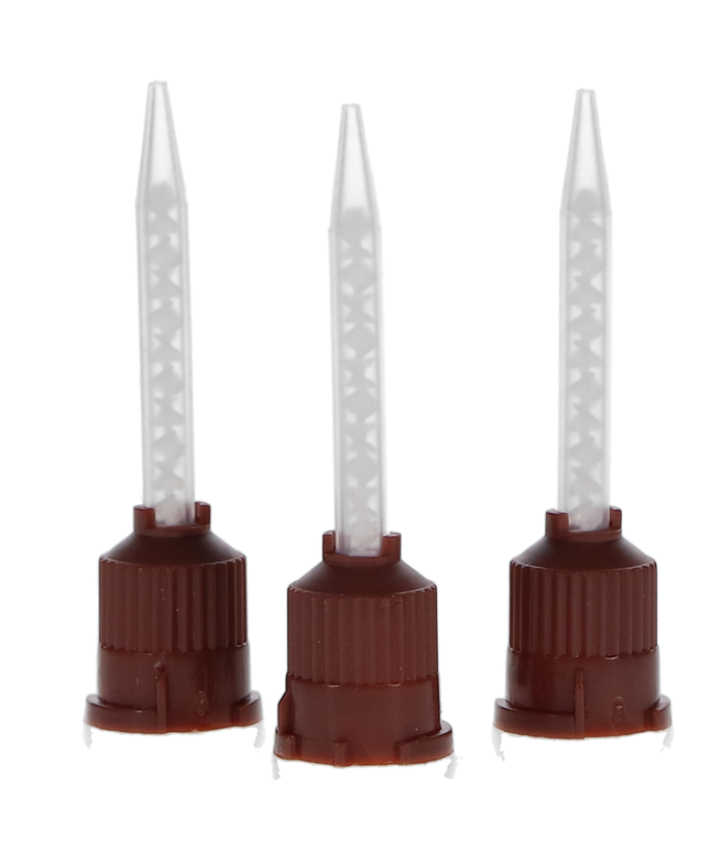 ProAdvantage - Temporary Cement T-Mixer Mixing Tips, Brown, 1:1 Ratio, pack of 15