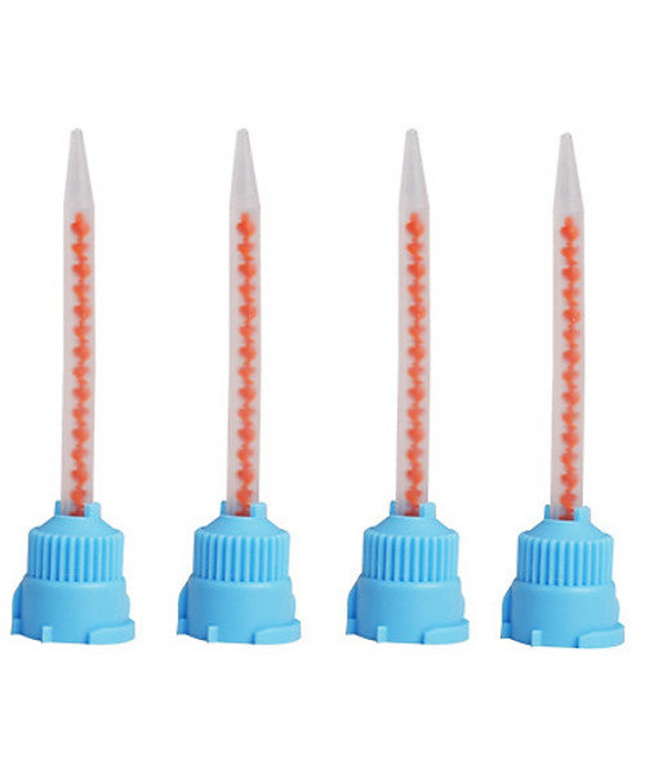 ProAdvantage - Temporary Crown & Bridge T-Mixer Mixing Tips, Blue, 4:1 & 10:1 Ratio, pack of 25