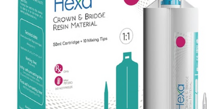 Hygedent - Hexa Temp Crown & Bridge Resin Material Self Cure 1:1 Ratio Shade A2 1X 50 Ml 76 G Cartridge