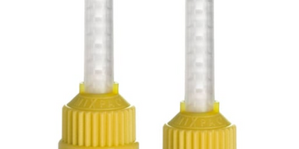Hygedent - Hexa T-Mixer Yellow Mixing Tips Small 4.2Mm 48/pack 1:1 & 2:1 Ratio