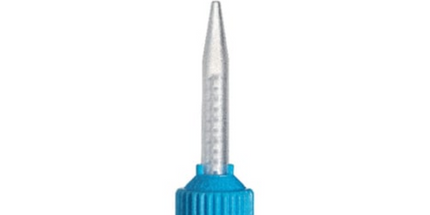 Hygedent - Hexa Acrylic Crown & Bridge T-Mixer Mixing Tips 25/pack 1:1 2:1 Ratio Blue/clear 3.2Mm