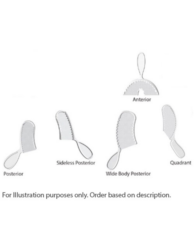 Mark3 - Premium Bite Registration Tray Wide Body Posterior 50/pk.