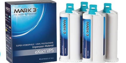 Mark3 - eXact VPS Impression Material Light Fast Set 50ml. Cartridges 4/bx.