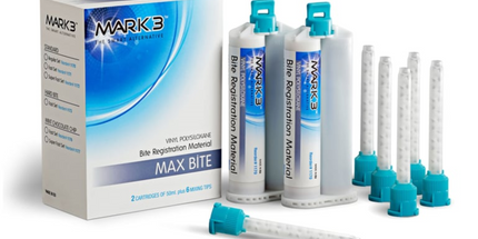 Mark3 - MAX BITE Bite Registration Mint Chocolate Chip Super Fast 2/bx. + 6 Mixing Tips