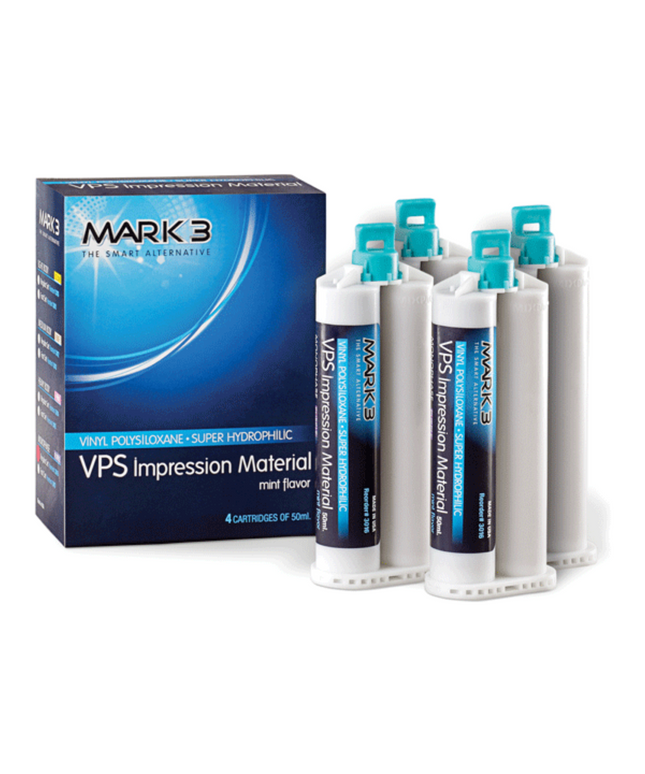 Mark3 - VPS Impression Material Monophase Fast Set 50ml. Cartridges 4/bx.