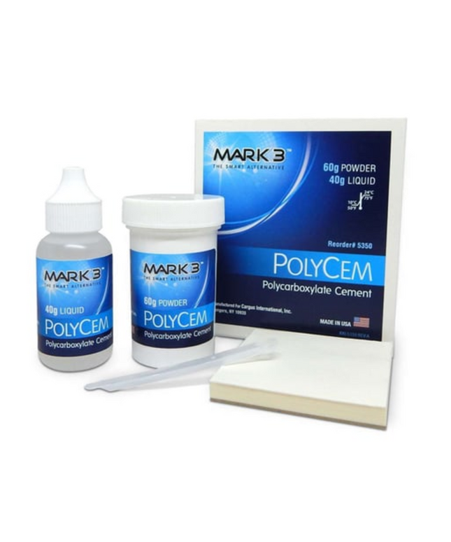 Mark3 - PolyCem Polycarboxylate Cement 60gm. Powder & 40gm. Liquid