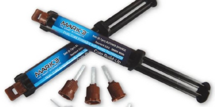 Mark3 - Core Build Up Blue Automix Syringe 5ml. 2/bx. + 10 Mixing Tips & Intra-Oral Tips
