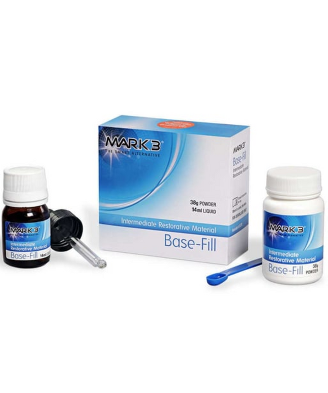 Mark3 - Base-Fil Reinforced Z.O.E. Cement (IRM) 50gm. Powder 15ml. Liquid