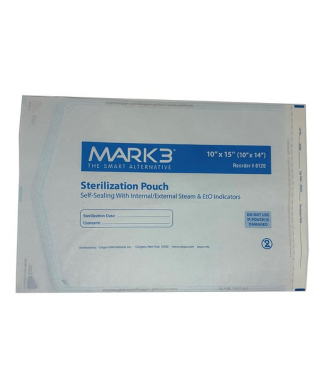 Mark3 - Self Seal 10" x 15" (10" x 14") Sterilization Pouches 200/bx.