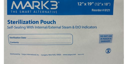 Mark3 - Self Seal 12" x 19" (12" x 18") Sterilization Pouches 200/bx. ? MARK3?*