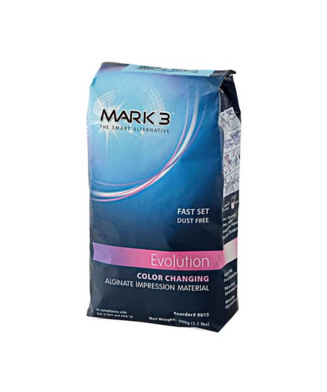 Mark3 - Evolution Color Changing Alginate Dust Free Fast Set 1.1 lbs.