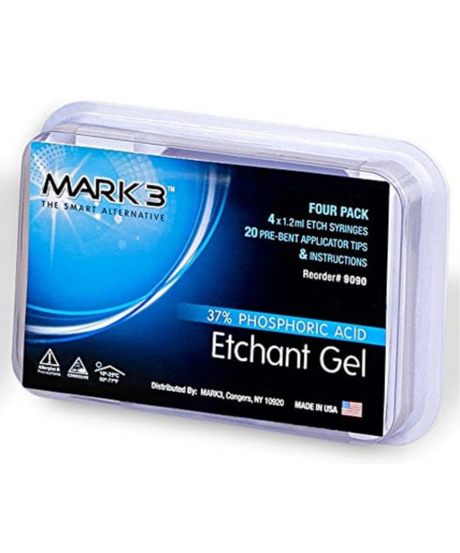 Mark3 - Etchant Gel 37% 4/bx. (4x1.2ml Syr. & 20 Tips)