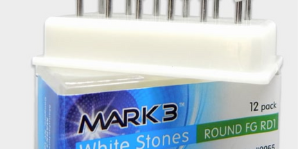 Mark3 - White Stones Round FG RD1 12/pk.