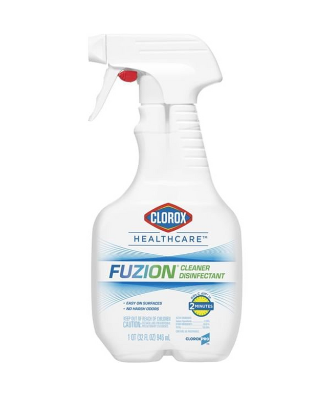 Clorox Healthcare? Fuzion? Cleaner Disinfectant, Spray, 32 Oz, 9/Cs