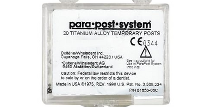 Coltene - 20 Parapost Titanium Temporary Posts 4