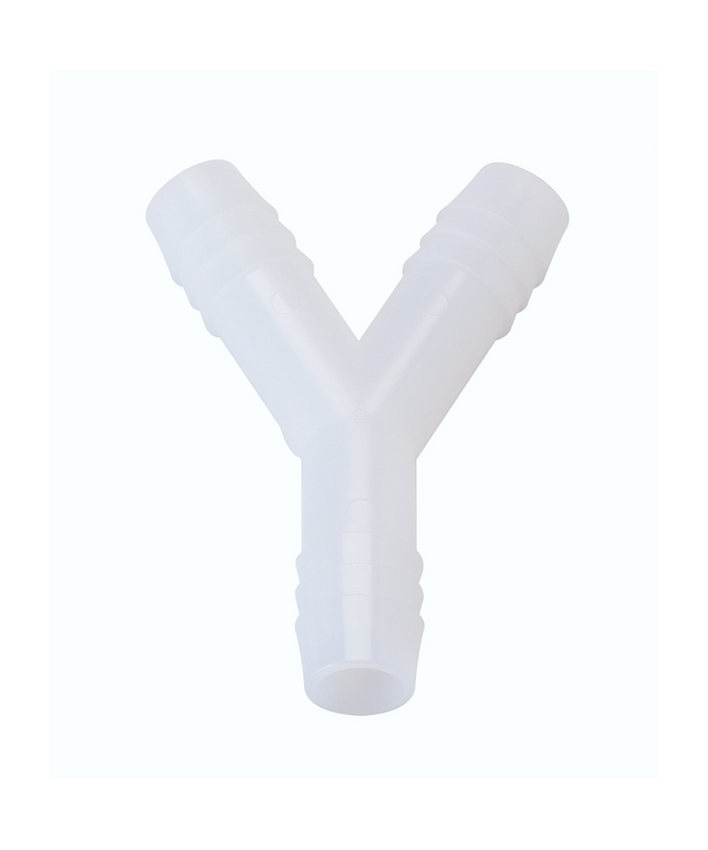 DCI - 1/2" Barbed Y, Plastic