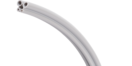 DCI - Hp Tubing, 4 Hole, Straight Gray; Roll Of 100Ft