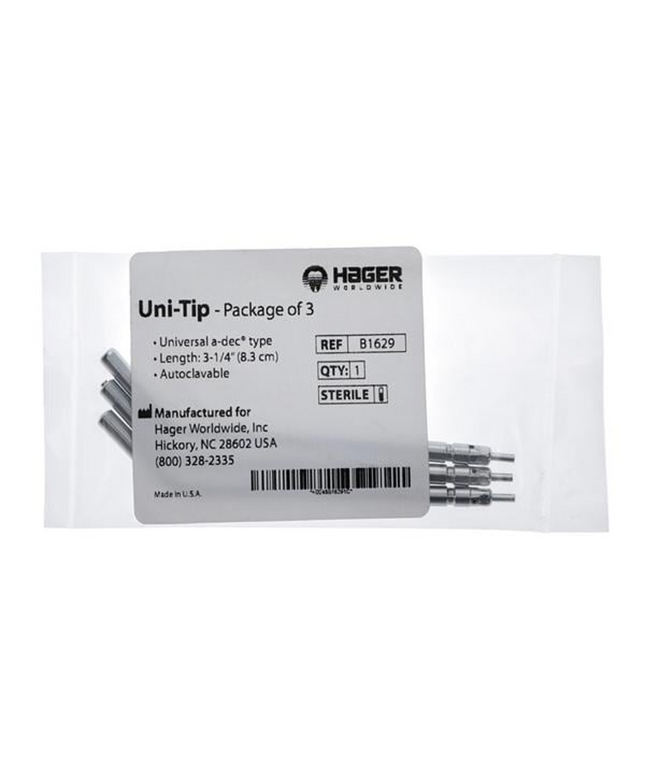 Hager - Universal/A-Dec Type,  Length: 3-1/4' 3Pk