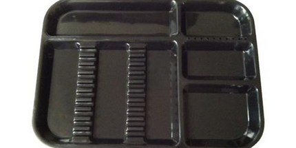 Plasdent - Divided Tray Size B Black