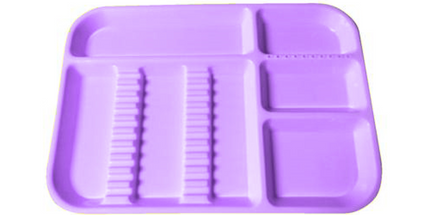 Plasdent - Divided Tray Size B Neon Purple