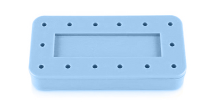 Plasdent - Rectangular Bur Block Baby Blue