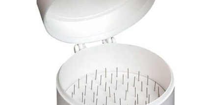Plasdent - Round Style Cotton Roll Holder White