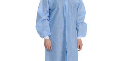 ValuMax - Easybreathe Lab Coats?10Pk Medical Blue Small