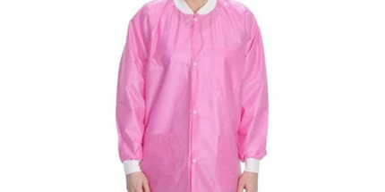 ValuMax - Easybreathe Lab Coats?10Pk Raspberry Medium