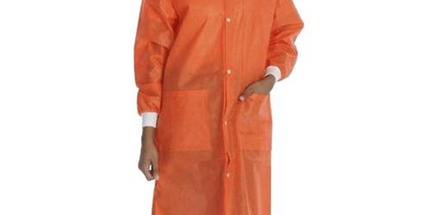 ValuMax - Extrasafe Lab Coats10Pk Orange Medium