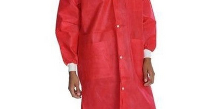 ValuMax - Extrasafe Lab Coats?10Pk Red Large
