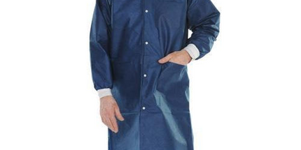 ValuMax - Extrasafe Lab Coats?10Pk True Blue Medium