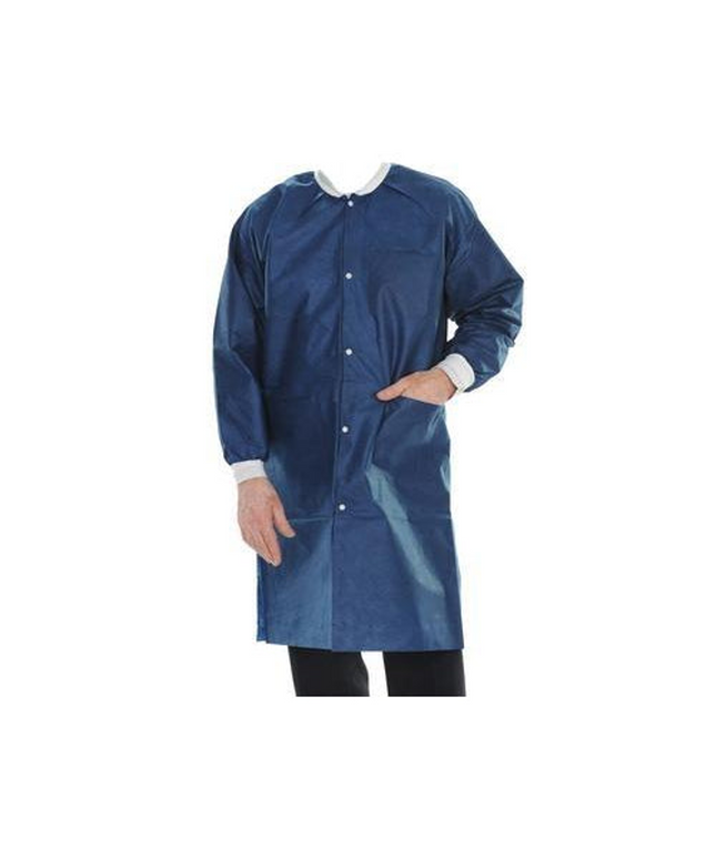 ValuMax - Extrasafe Lab Coats?10Pk True Blue Medium