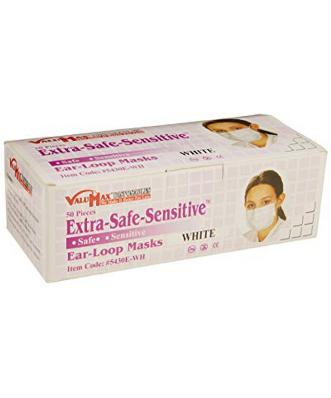 ValuMax - Extrasafe Sensitive?Ear-Loop Masks?50Bx White